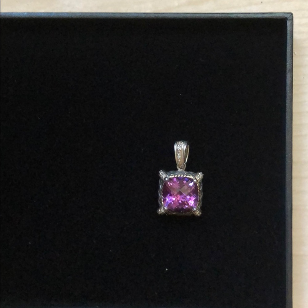 Amethyst pendant in sterling silver